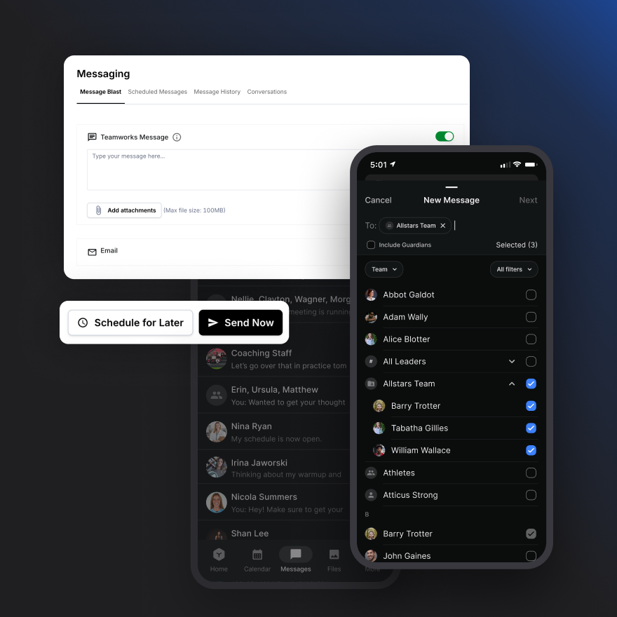 Teamworks Hub Communication