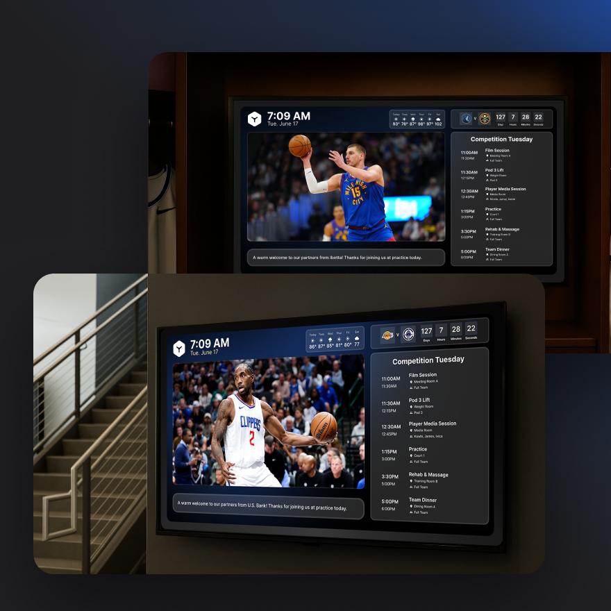 Teamworks Hub Digital Displays