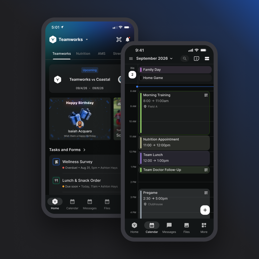 Teamworks Hub Mobile App