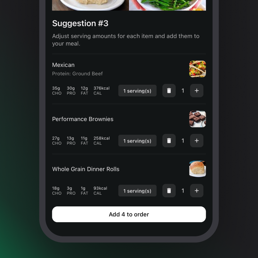 Meal Suggestions