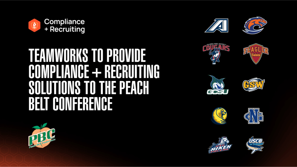 Teamworks and Peach Belt Conference Partner for Recruiting + Compliance Technology