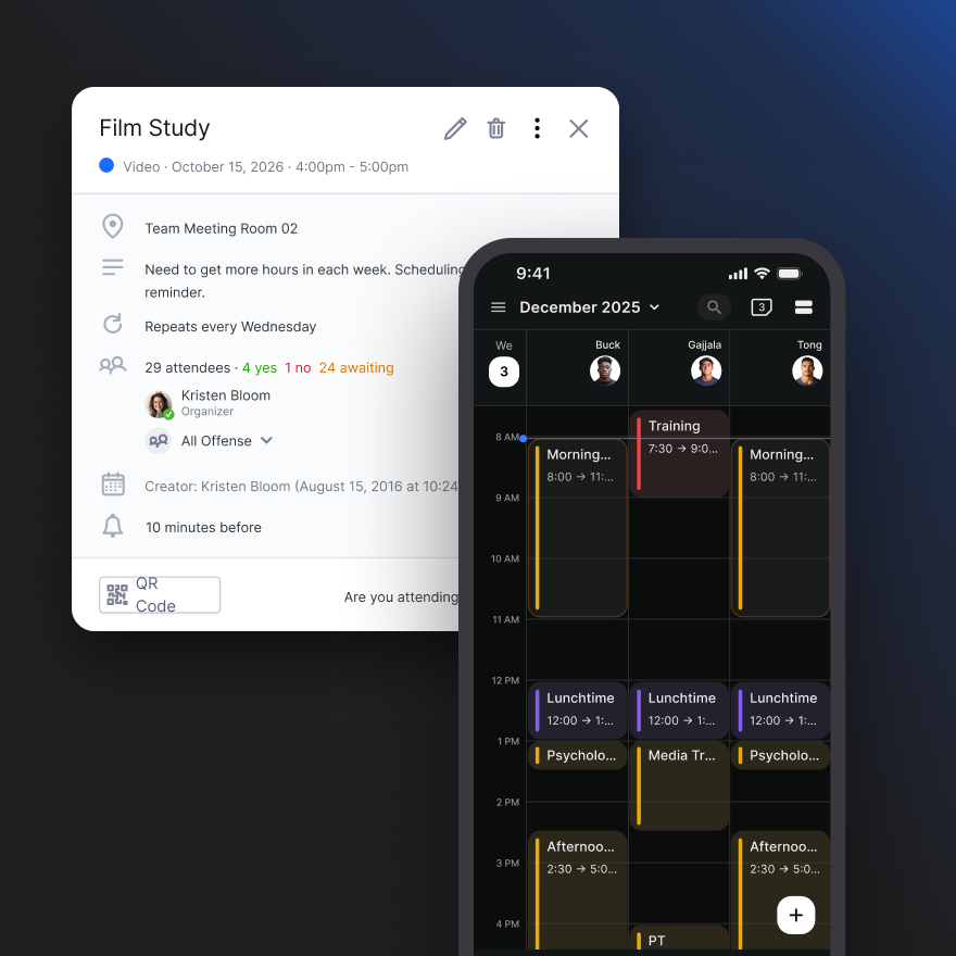 Teamworks Hub Scheduling